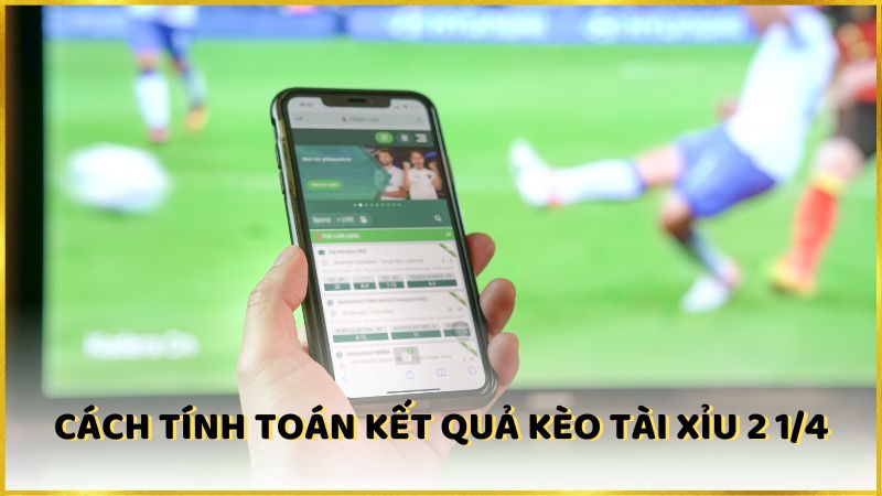 Cách tính toán kết quả kèo Tài Xỉu 2 1/4 Là Gì?